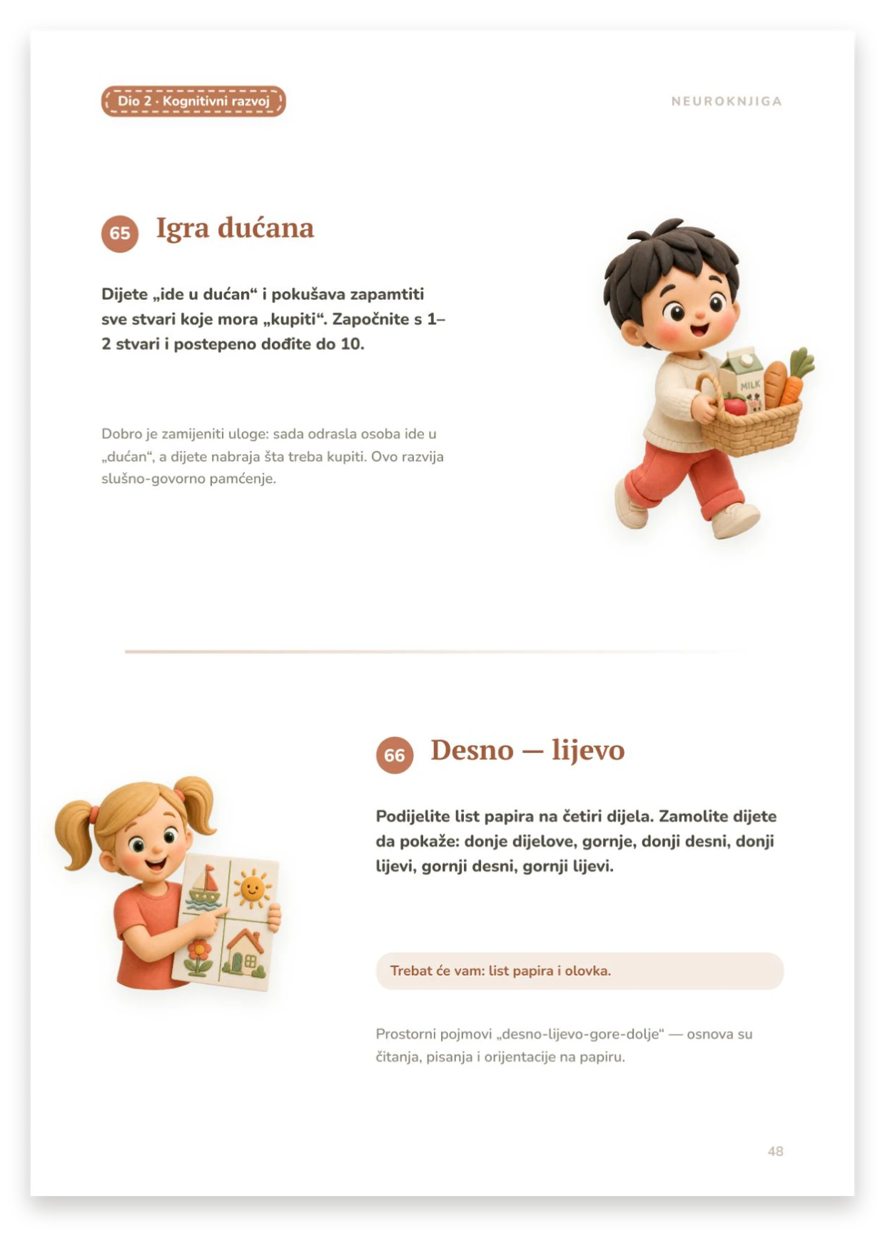 Igra prodavnice, Desno — lijevo
